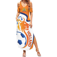 Custom Netherlands Football Family Matching Summer Maxi Dress and Hawaiian Shirt 2025 Go Champions Holland