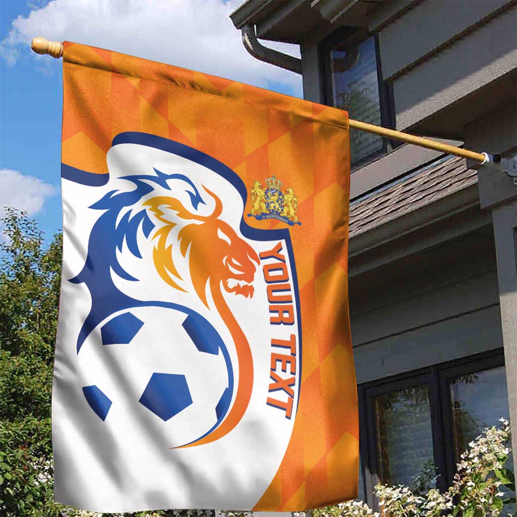 Custom Netherlands Football Garden Flag 2025 Go Champions Holland
