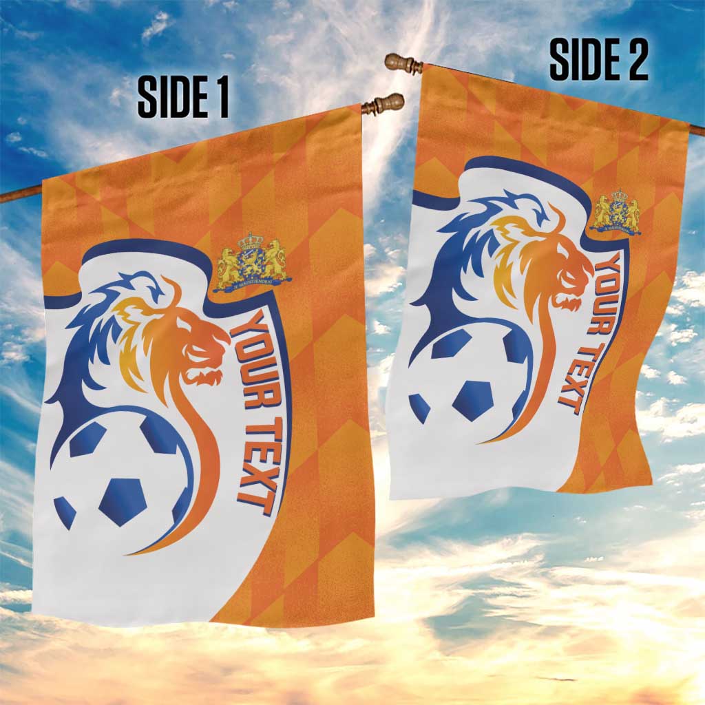 Custom Netherlands Football Garden Flag 2025 Go Champions Holland