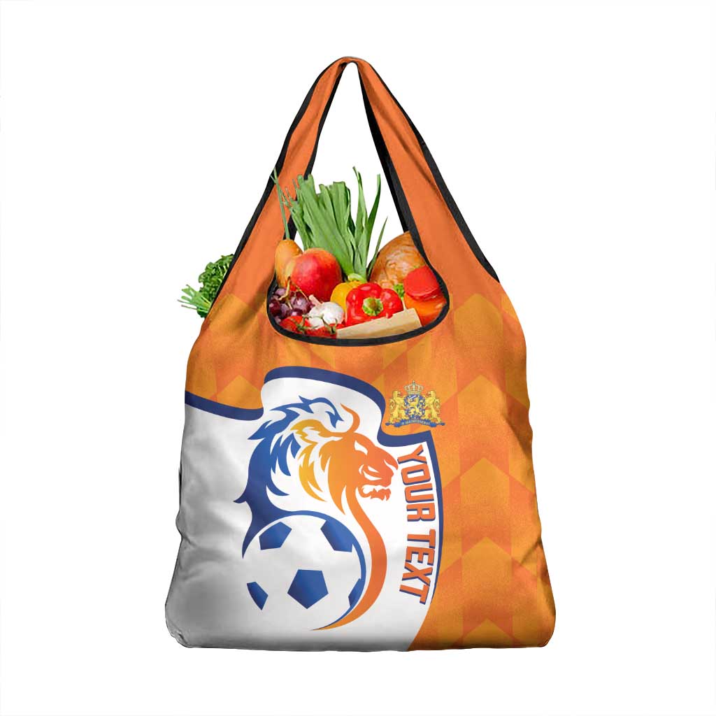 Custom Netherlands Football Grocery Bag 2025 Go Champions Holland