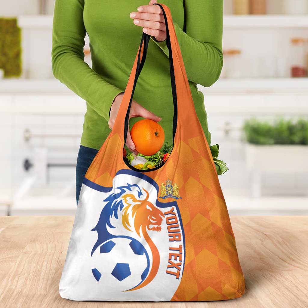 Custom Netherlands Football Grocery Bag 2025 Go Champions Holland