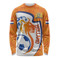 Custom Netherlands Football Long Sleeve Shirt 2025 Go Champions Holland