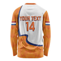Custom Netherlands Football Long Sleeve Shirt 2025 Go Champions Holland