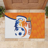 Custom Netherlands Football Rubber Doormat 2025 Go Champions Holland