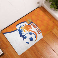 Custom Netherlands Football Rubber Doormat 2025 Go Champions Holland