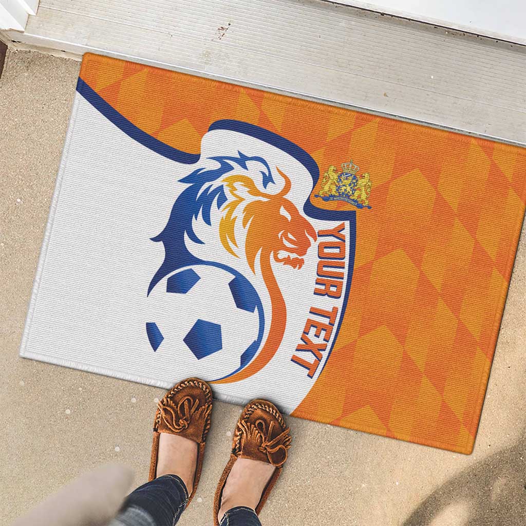 Custom Netherlands Football Rubber Doormat 2025 Go Champions Holland