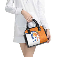 Custom Netherlands Football Shoulder Handbag 2025 Go Champions Holland