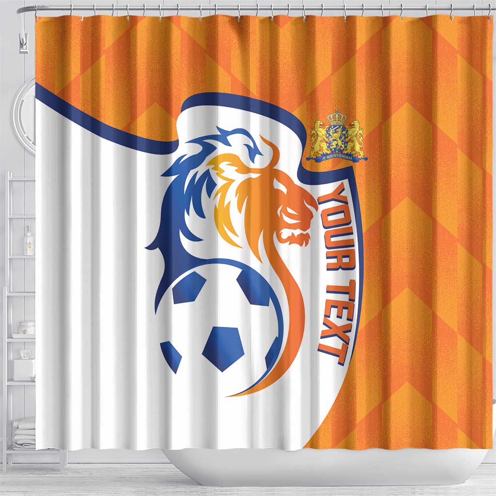 Custom Netherlands Football Shower Curtain 2025 Go Champions Holland