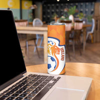 Custom Netherlands Football Skinny Tumbler 2025 Go Champions Holland