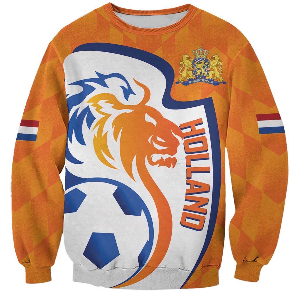 Custom Netherlands Football Sweatshirt 2025 Go Champions Holland