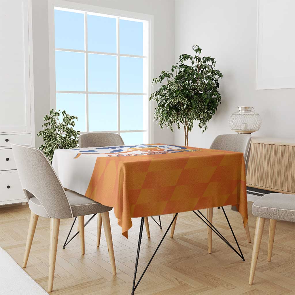 Custom Netherlands Football Tablecloth 2025 Go Champions Holland