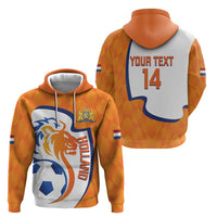 Custom Netherlands Football Zip Hoodie 2025 Go Champions Holland