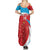 Custom Luxembourg Football Summer Maxi Dress Allez Les Lions Rouges