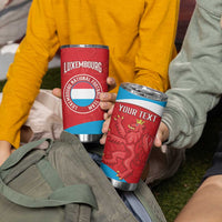 Custom Luxembourg Football Tumbler Cup Allez Les Lions Rouges