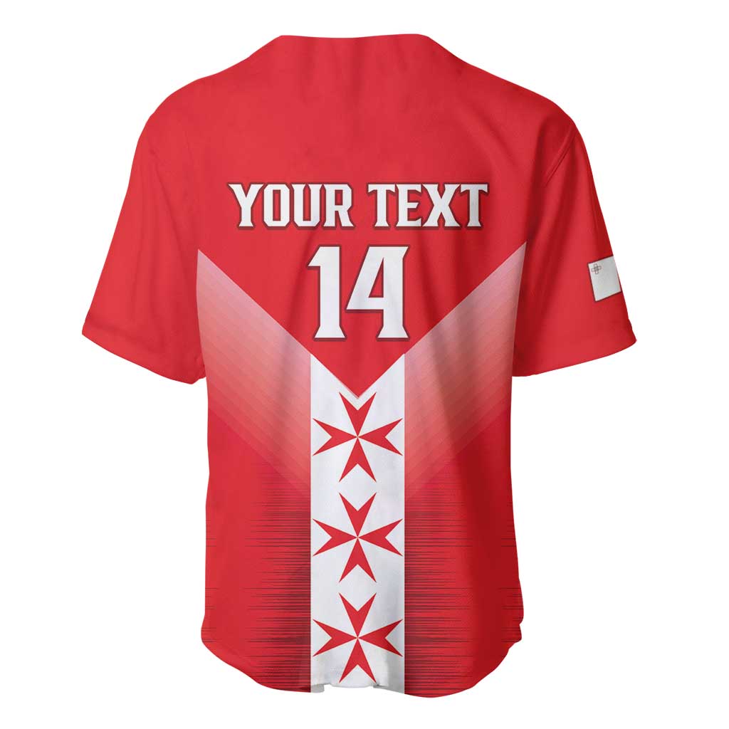 Custom Malta Football Baseball Jersey Maltese Cross Sporty Style