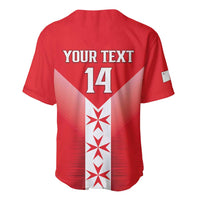 Custom Malta Football Baseball Jersey Maltese Cross Sporty Style