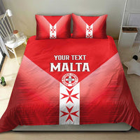 Custom Malta Football Bedding Set Maltese Cross Sporty Style