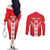 Custom Malta Football Couples Matching Off The Shoulder Long Sleeve Dress and Long Sleeve Button Shirt Maltese Cross Sporty Style