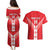 Custom Malta Football Couples Matching Puletasi and Hawaiian Shirt Maltese Cross Sporty Style