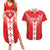 Custom Malta Football Couples Matching Summer Maxi Dress and Hawaiian Shirt Maltese Cross Sporty Style