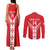Custom Malta Football Couples Matching Tank Maxi Dress and Long Sleeve Button Shirt Maltese Cross Sporty Style