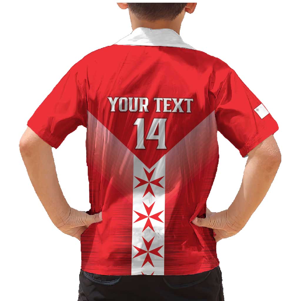 Custom Malta Football Family Matching Mermaid Dress and Hawaiian Shirt Maltese Cross Sporty Style