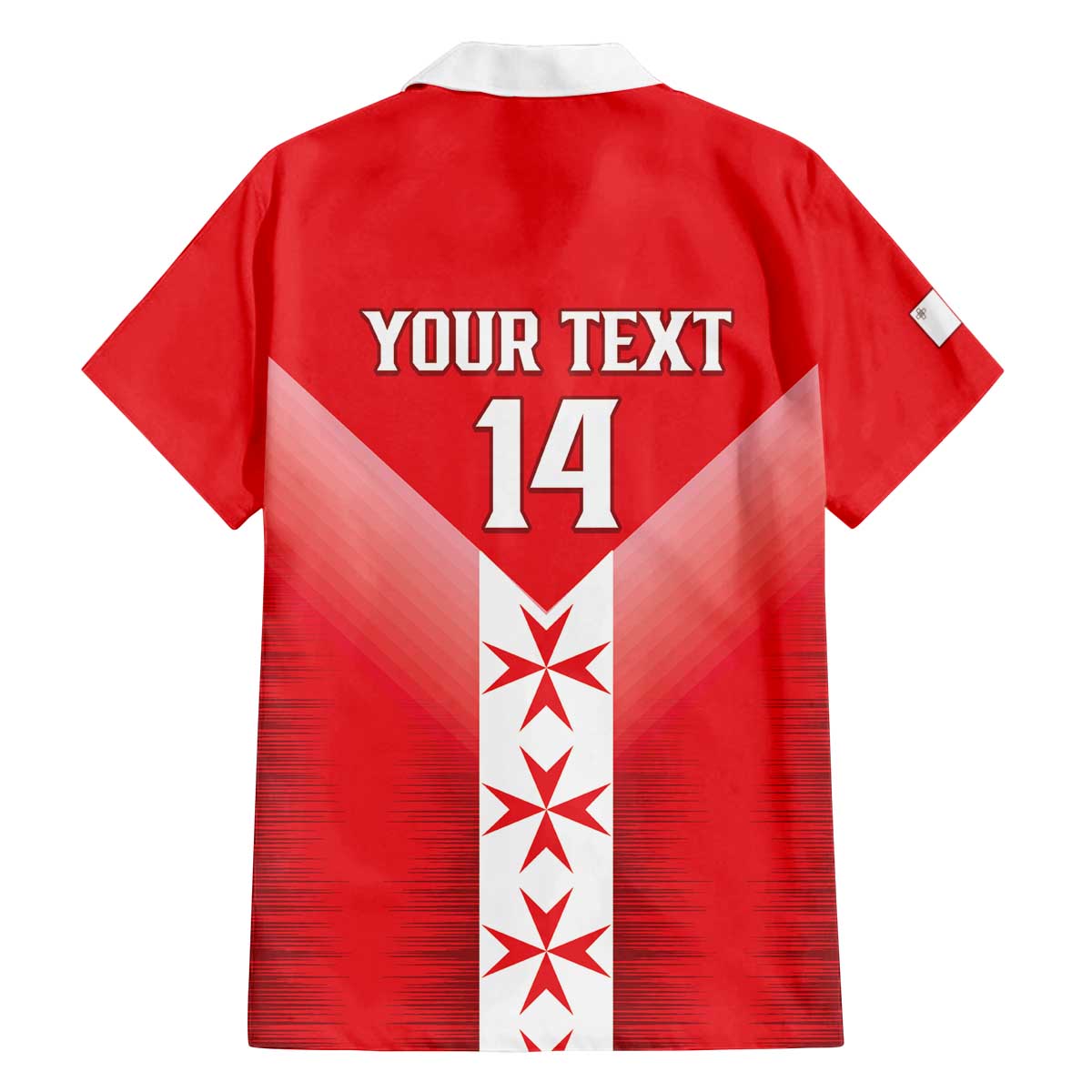 Custom Malta Football Family Matching Off The Shoulder Long Sleeve Dress and Hawaiian Shirt Maltese Cross Sporty Style