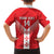 Custom Malta Football Family Matching Off Shoulder Maxi Dress and Hawaiian Shirt Maltese Cross Sporty Style