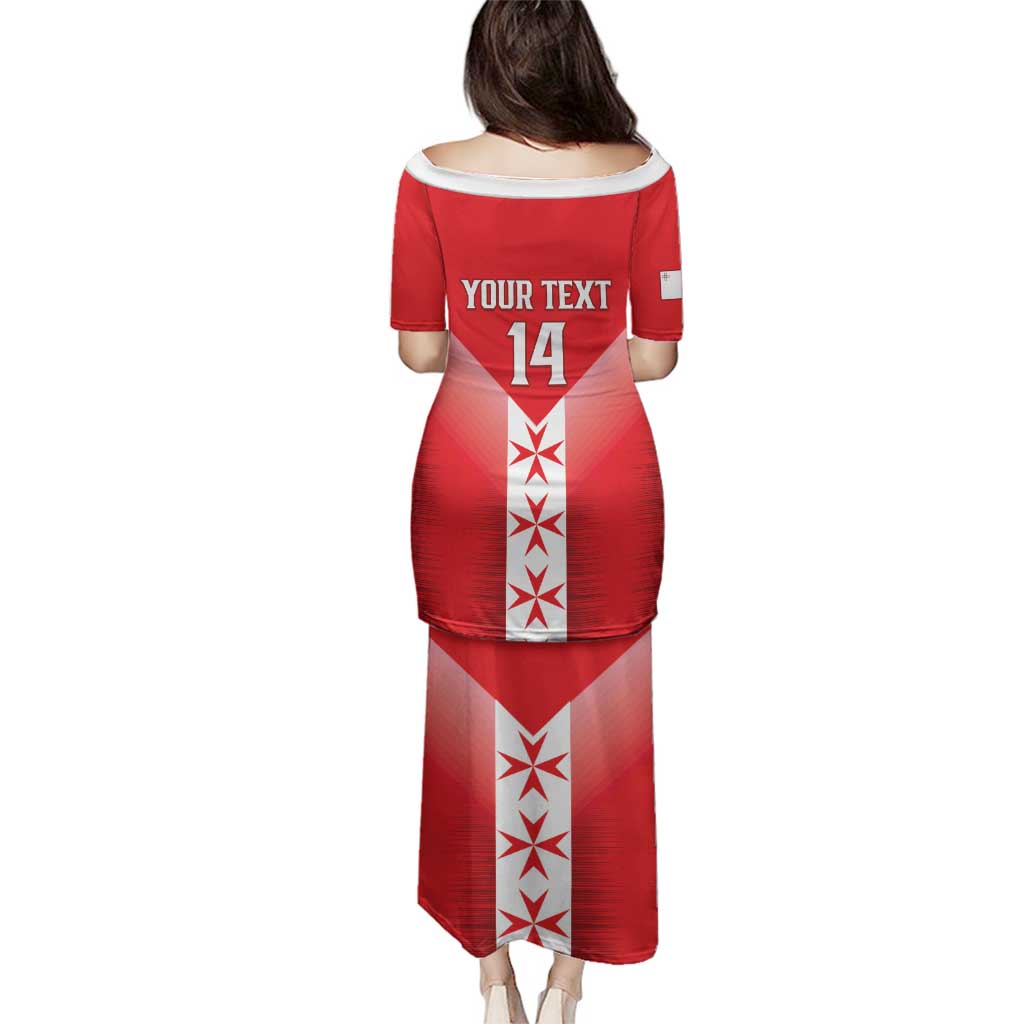 Custom Malta Football Family Matching Puletasi and Hawaiian Shirt Maltese Cross Sporty Style