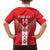 Custom Malta Football Family Matching Short Sleeve Bodycon Dress and Hawaiian Shirt Maltese Cross Sporty Style