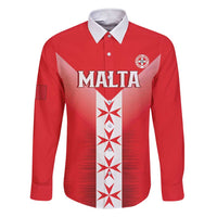 Custom Malta Football Family Matching Short Sleeve Bodycon Dress and Hawaiian Shirt Maltese Cross Sporty Style