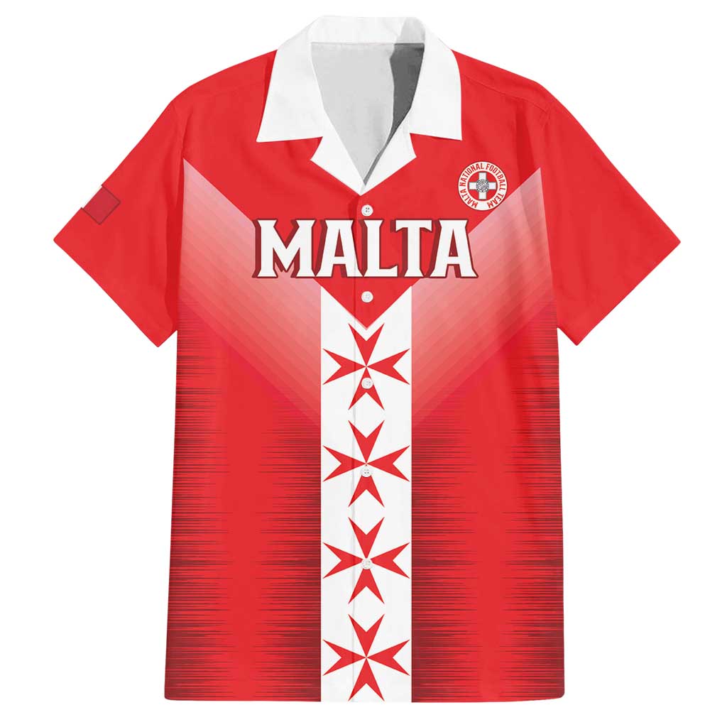 Custom Malta Football Family Matching Summer Maxi Dress and Hawaiian Shirt Maltese Cross Sporty Style