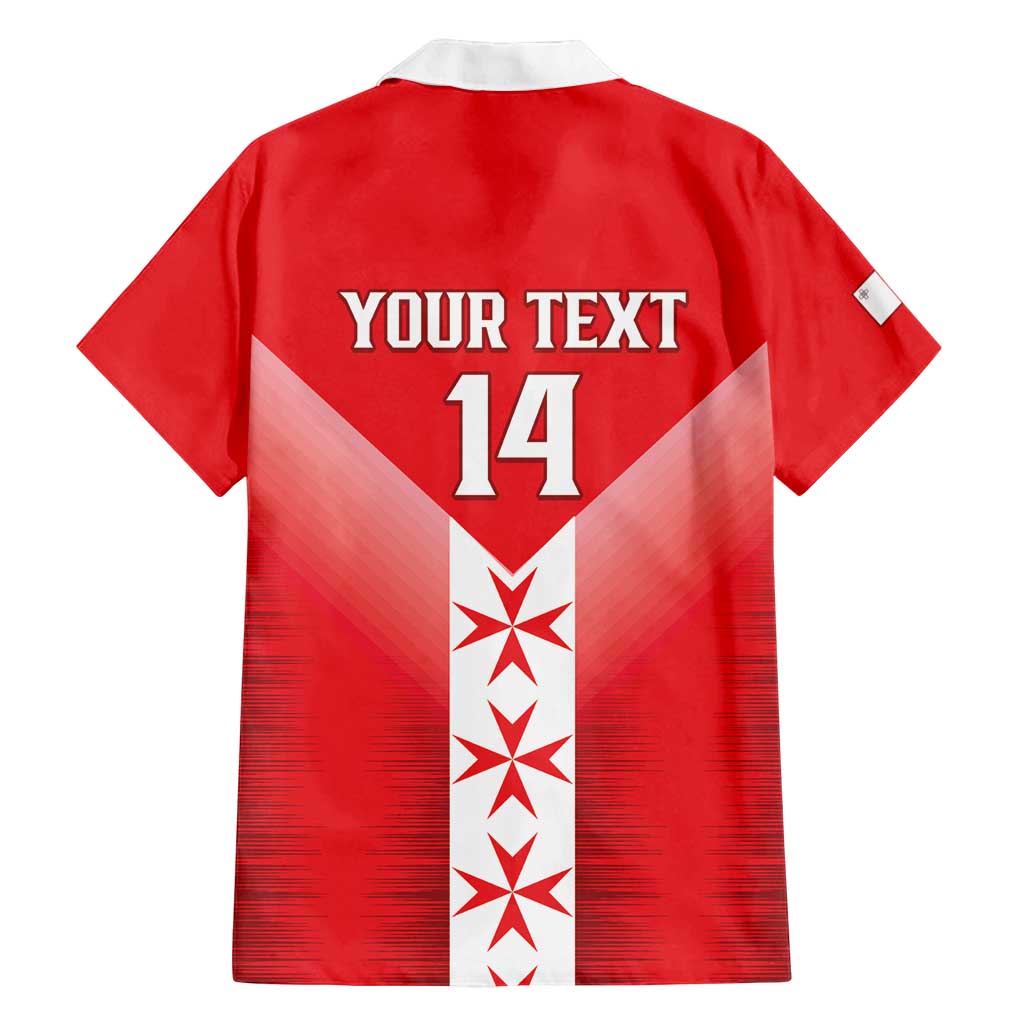 Custom Malta Football Family Matching Summer Maxi Dress and Hawaiian Shirt Maltese Cross Sporty Style