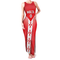 Custom Malta Football Family Matching Tank Maxi Dress and Hawaiian Shirt Maltese Cross Sporty Style