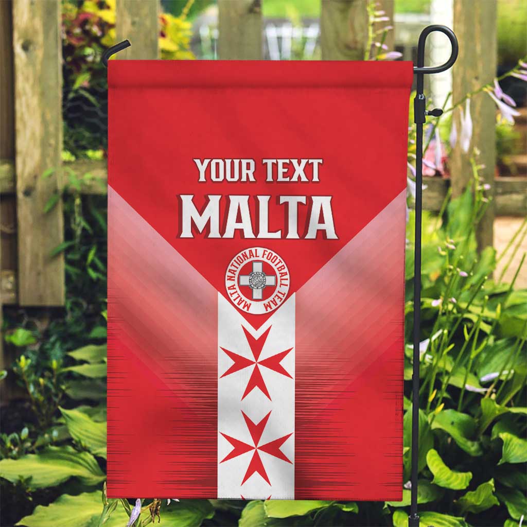 Custom Malta Football Garden Flag Maltese Cross Sporty Style