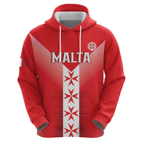 Custom Malta Football Hoodie Maltese Cross Sporty Style
