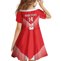 Custom Malta Football Kid Short Sleeve Dress Maltese Cross Sporty Style