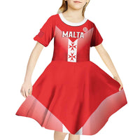 Custom Malta Football Kid Short Sleeve Dress Maltese Cross Sporty Style