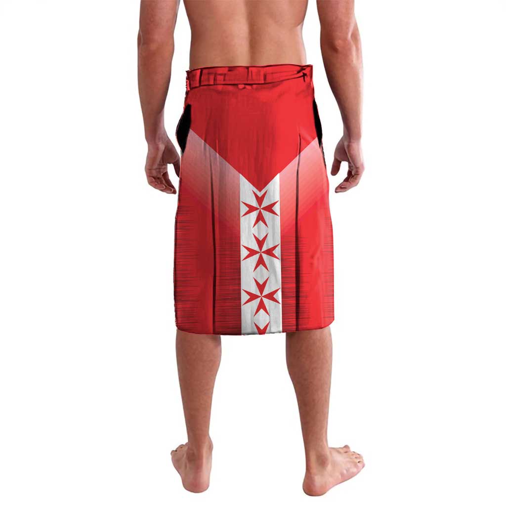 Custom Malta Football Lavalava Maltese Cross Sporty Style