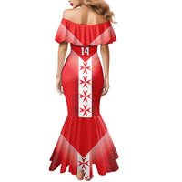 Custom Malta Football Mermaid Dress Maltese Cross Sporty Style