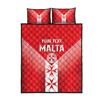 Custom Malta Football Quilt Bed Set Maltese Cross Sporty Style