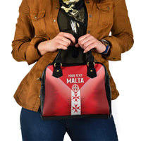 Custom Malta Football Shoulder Handbag Maltese Cross Sporty Style