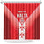 Custom Malta Football Shower Curtain Maltese Cross Sporty Style