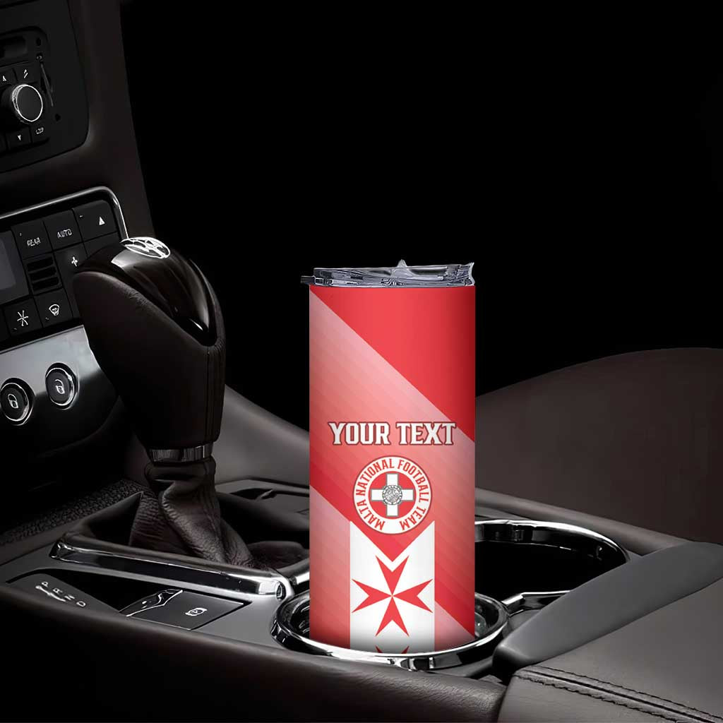 Custom Malta Football Skinny Tumbler Maltese Cross Sporty Style