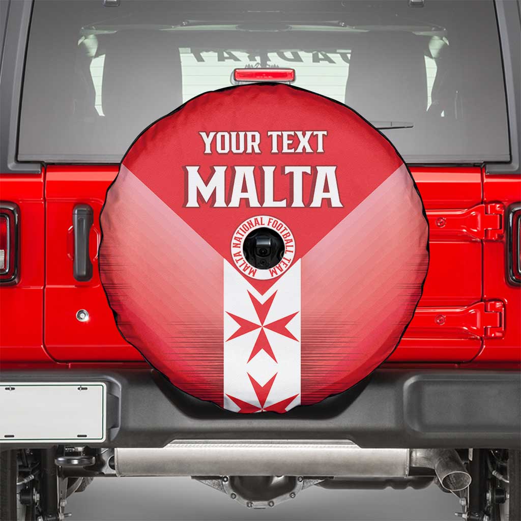 Custom Malta Football Spare Tire Cover Maltese Cross Sporty Style