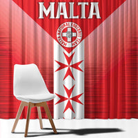 Custom Malta Football Window Curtain Maltese Cross Sporty Style