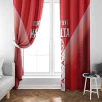 Custom Malta Football Window Curtain Maltese Cross Sporty Style