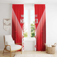 Custom Malta Football Window Curtain Maltese Cross Sporty Style