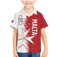 Custom Malta Football Family Matching Mermaid Dress and Hawaiian Shirt Go Champions Flag Style