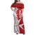 Custom Malta Football Family Matching Off Shoulder Maxi Dress and Hawaiian Shirt Go Champions Flag Style
